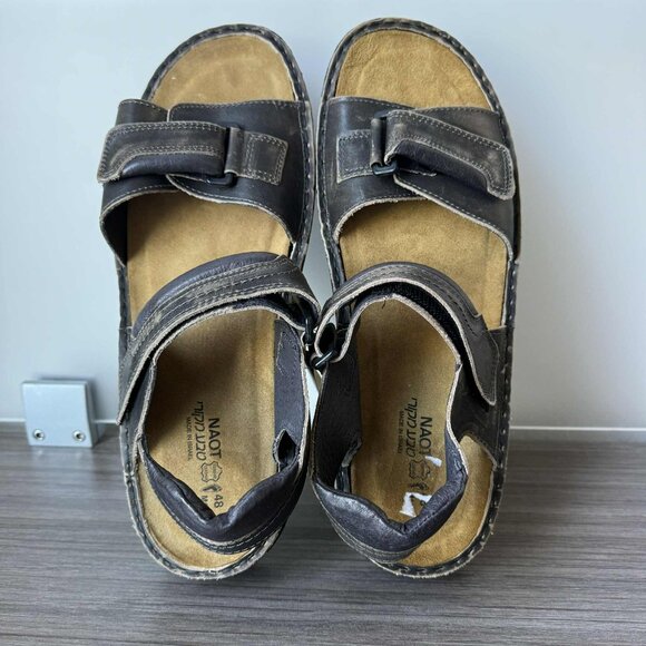 Naot Lappland Men\'s Fisherman Sandals Size EU 48 US 15-15.5 $135 Vintage Leather main image 6